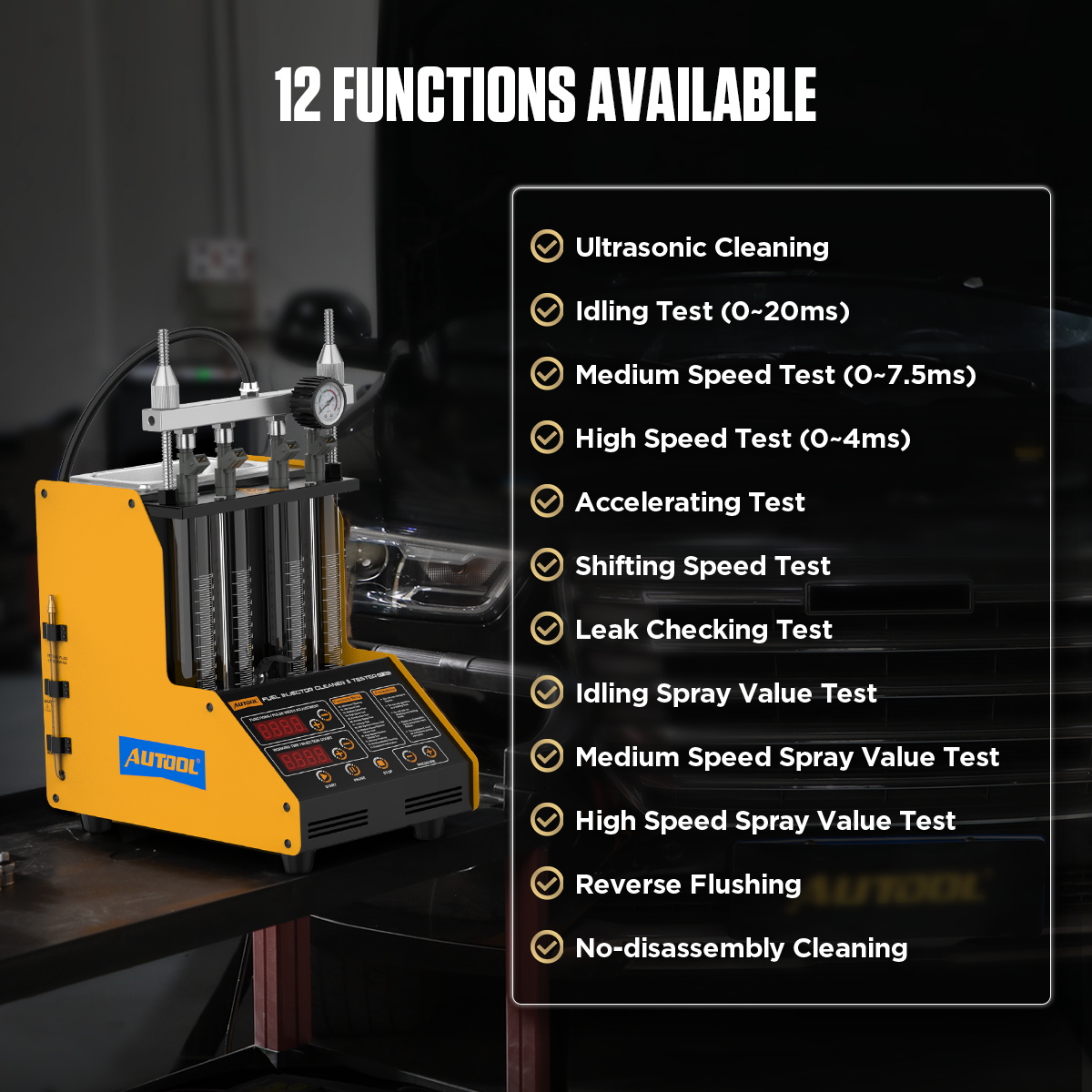 Fuel Injector Tester - Machine de nettoyage d'injecteurs de voiture