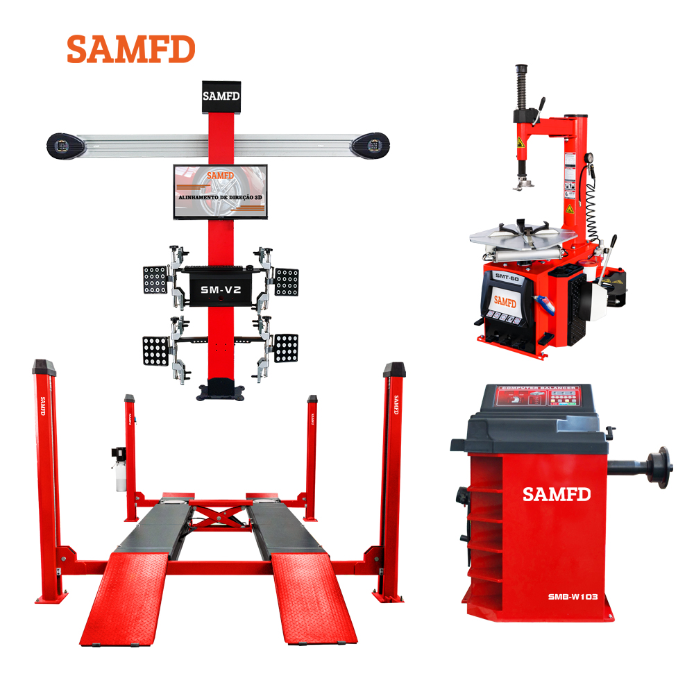 Wheel Alignment Machine - Machine d'alignement de roues 3D, lève-voiture,