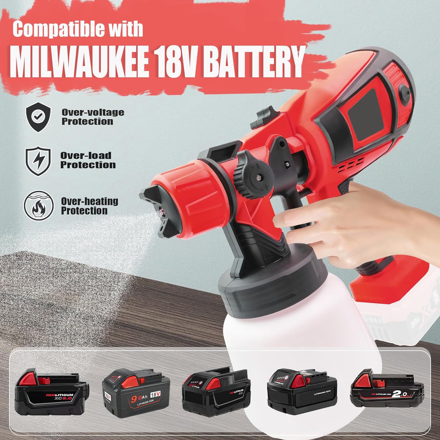 Heat Gun Paint Strip - Pistolet à peinture HVLP compatible avec