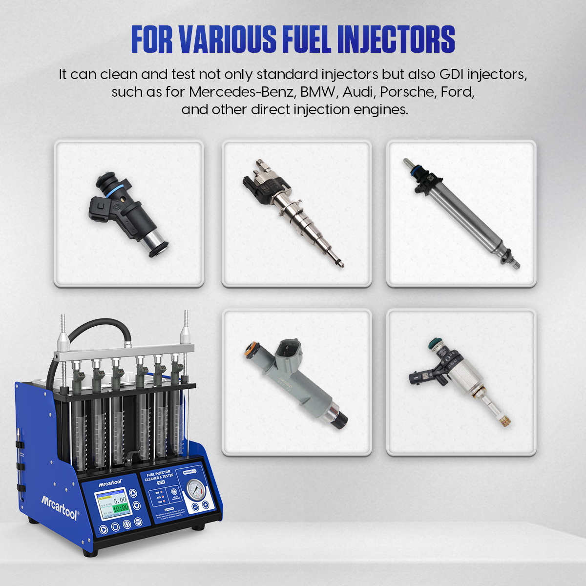 MR CARTOOL V310 Machine de net - Fuel Injector Tester avis et prix