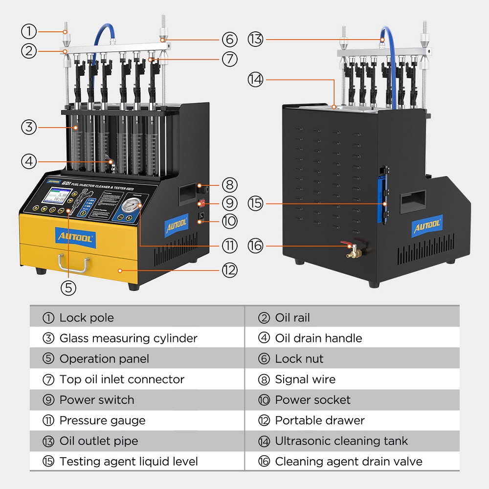 AUTOOL CT500 GDI EFI FEI Machi - Fuel Injector Tester avis et prix