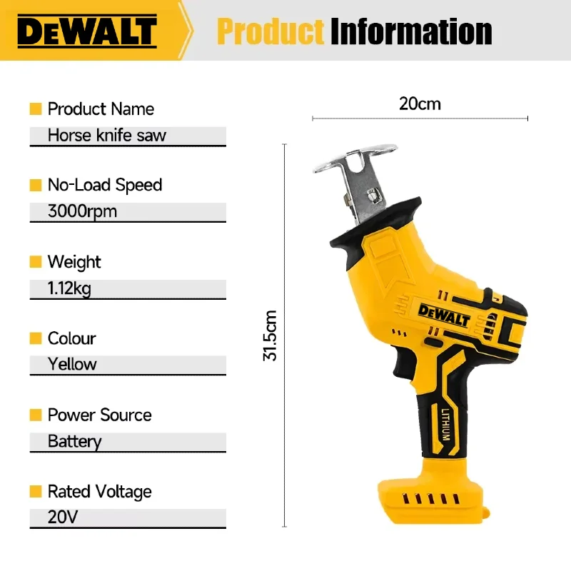 Scie sauteuse sans balais Dewa - Metal Saw Reciprocating avis et prix