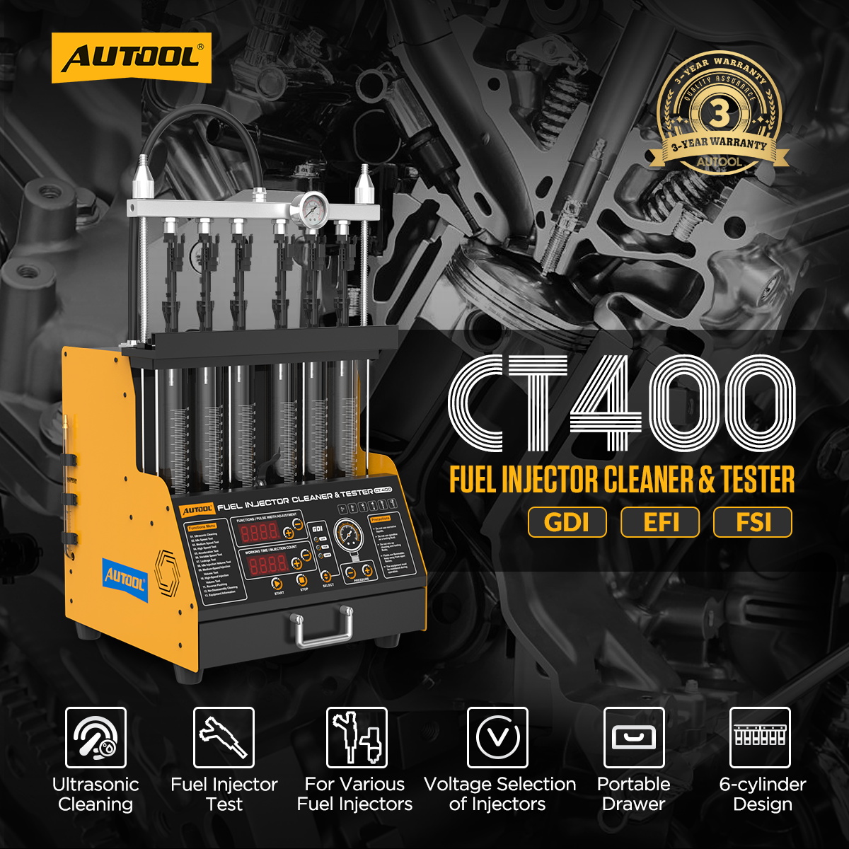 AUTOOL CT400 voiture GDI EFI F - Fuel Injector Tester avis et prix