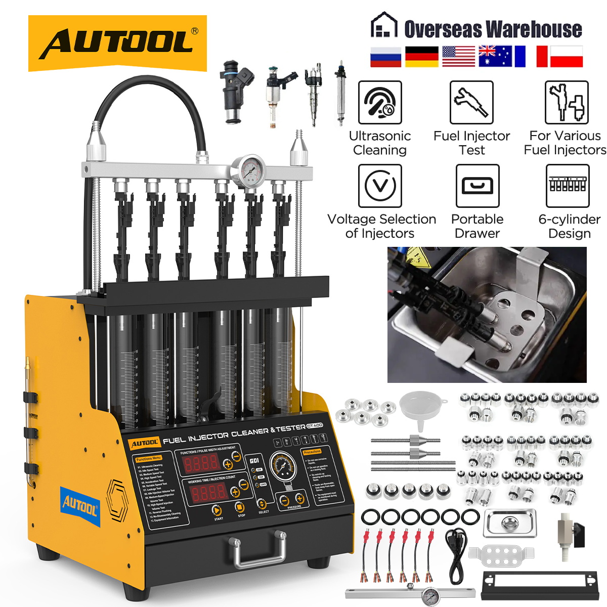 AUTOOL CT400 GDI EFI FEI Netto - Fuel Injector Tester avis et prix