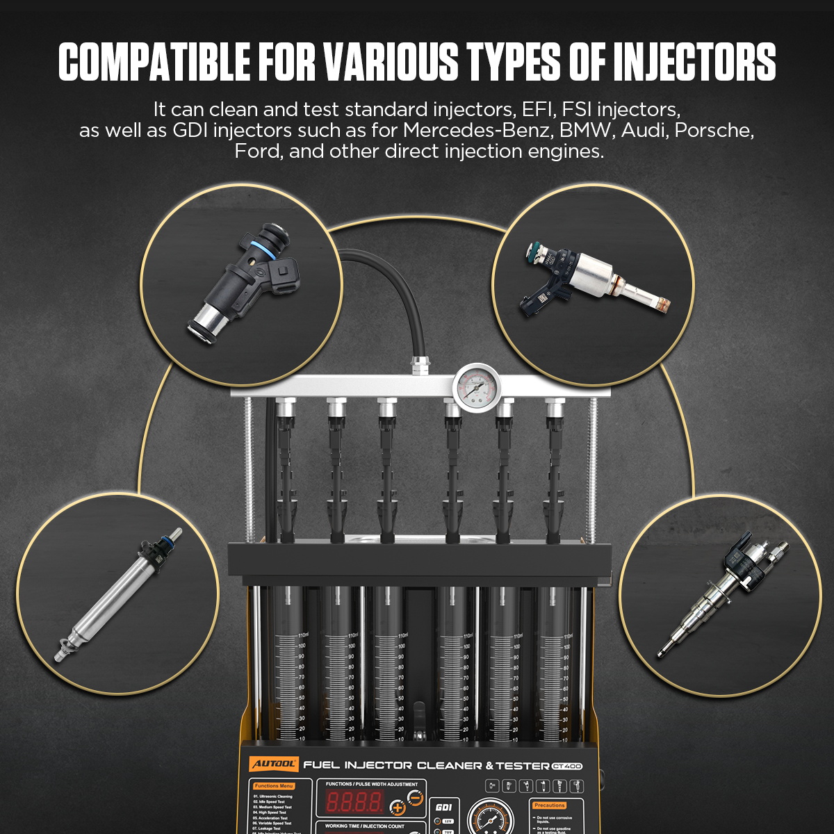 AUTOOL CT400 GDI EFI FEI Netto - Fuel Injector Tester avis et prix